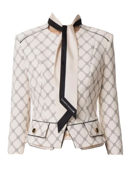 Stretch crepè jacket Elisabetta Franchi ELISABETTA FRANCHI | GIS5151E2.E84